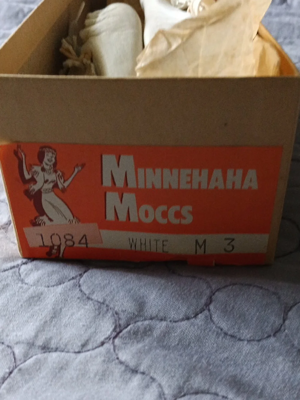 Baby Fringe Moccasin Shoes in White with Bead Detail